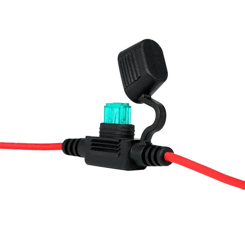 Waterproof Inline Fuse Holder Kit With 16 AWG Wire 12 Inch Length ATM Blade Fuse Compatible For Vehicle Boat RV Tractor 10 Pack IP65 Dustproof Seal Rugged Workhorse Build Tin Copper Conductors Fuses Not Included
