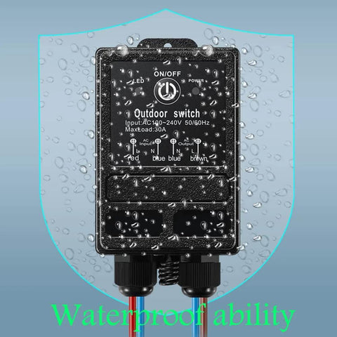 Remote Control Relay Switch 12V-72V DC Wireless Receiver IP65 Waterproof 40A Heavy-Duty Relay For Outdoor Lights And Motors