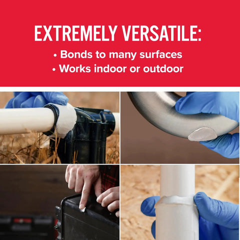 WaterWeld Epoxy Putty Stick 1 Hour Cure Underwater Repair Solution 2 Pack with versatile bonding on pipes and metal surfaces
