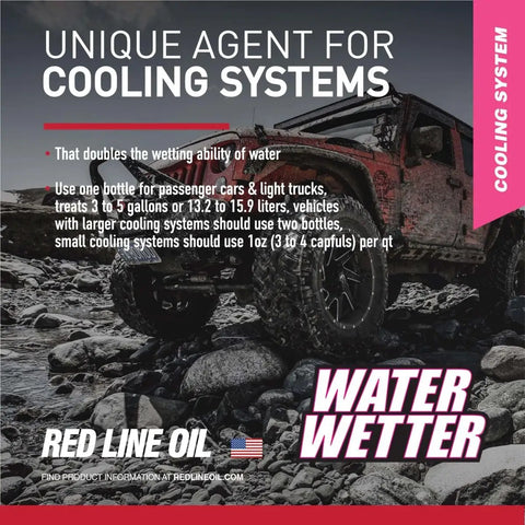 Image of WaterWetter Super Coolant That Doubles Water Wetting For Your Ride, shown with a rugged vehicle background.