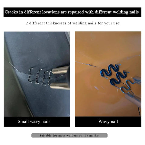 Hot Staples Welding Rods For Plastic And Metal Repair With Wave Bonding, 0.6mm And 0.8mm Thickness, repairing plastic surface