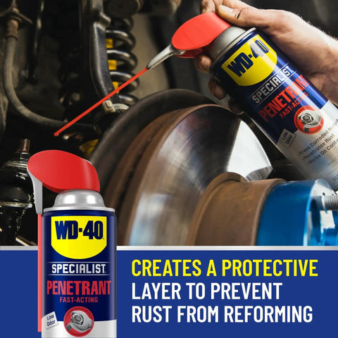 Pro Grade Penetrant With Smart Straw Two Way Spray For Quick Rust And Corrosion Relief Low Odor Fast Acting Lubricant 11 Oz Each 6 Pack WD 40 Specialist For Tools Machines And Hoses