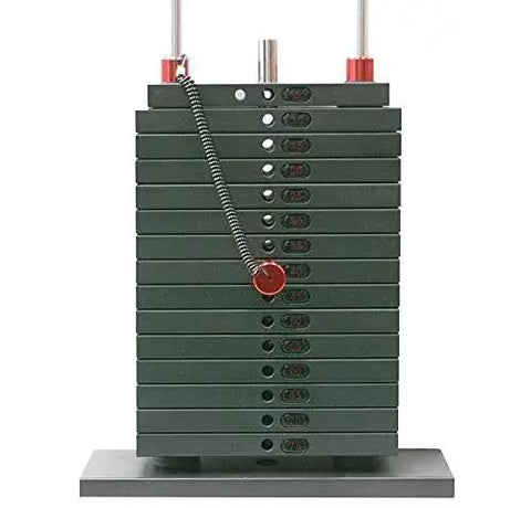 Universal Weight Stack Pin For Commercial Gyms And Home Gyms Heavy Duty Aluminum Alloy Pin With Three Eighths Inch Diameter And Five And A Half Inch Insert Anti Rust Coating Anti Theft Locking Cable Health Club Grade Steel Red Built To Last installed in weight stack