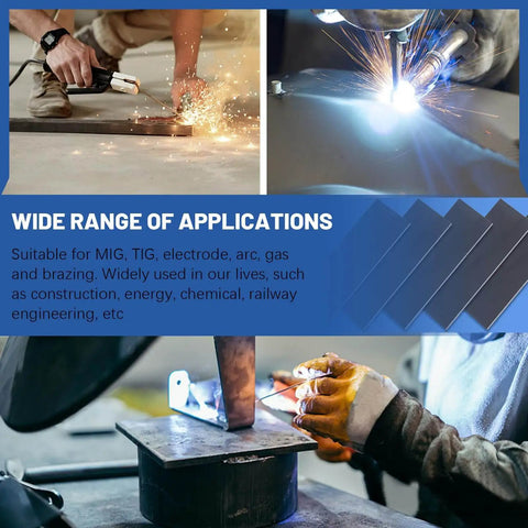 5Pcs 2x6 Inch Welding Coupons Kit For MIG TIG Arc Weld Training And Practice One Eighth Inch Thick Mild Steel Plates 11 Gauge