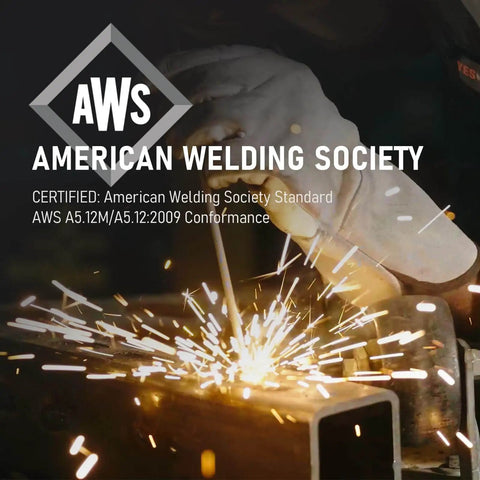 Welder using Stainless Steel Stick Electrodes For All Position Welding E308L16 14 Inch 3 32 Inch with sparks and AWS certification