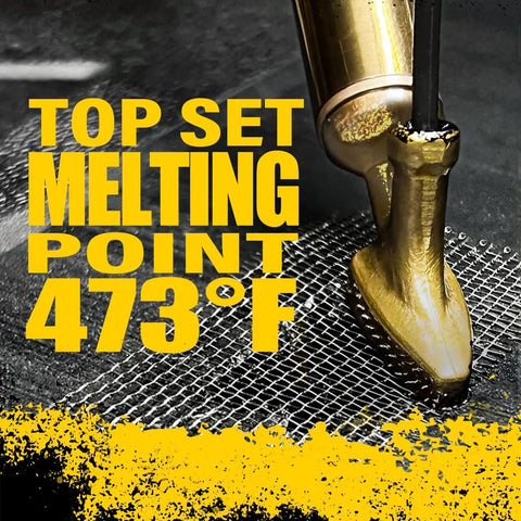 Image showing a welding tool at a 473°F melting point on wire mesh from 182 Piece Plastic Welding Rods Kit For Bumpers Kayaks Furniture And Toys