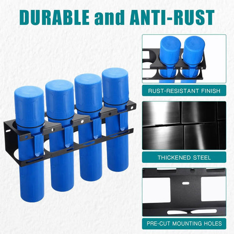 Welding Rod Holder And Storage Tubes Rack For Stick Welding Rods Wall Mount Organizer, heavy-duty steel with anti-rust finish