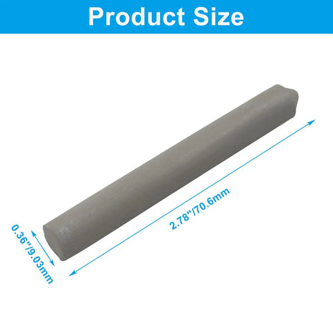 Low Temperature Welding Rods Six Piece Set For Aluminum Stainless Steel Copper Iron, 72mm size rod with dimensions shown.