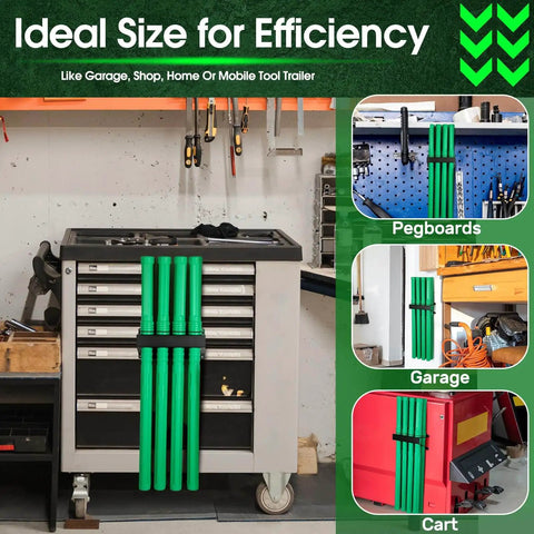 Welding Rod Storage Set With 8 Slot TIG Rod Rack And 8 40 Inch Tungsten Electrode Tubes Wall Mount Organizer for welder tools