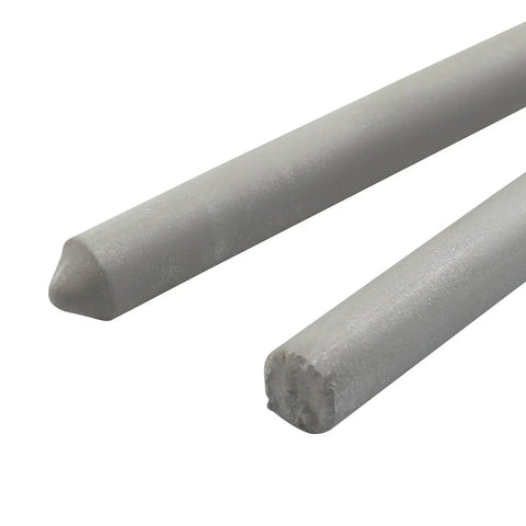 Side view of Low Temperature Welding Rods Six Piece Set For Aluminum Stainless Steel Copper Iron Multipurpose Repair Rods on white background