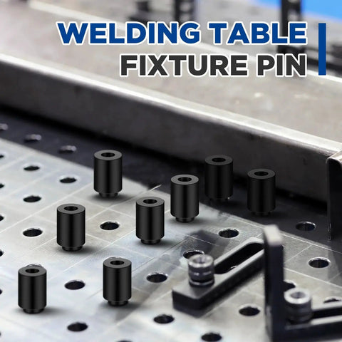 15 Piece Welding Table Clamps Kit For Fixture Pins And Quick Setup 5 Eighths Inch Hole Compatible Clamp Set in use