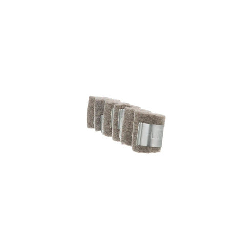 Pack of six Lube-Matic pre-treated lube pads for welding wire feeding, black finish, for smooth wire feed through rusty liners by Weld-Aid.