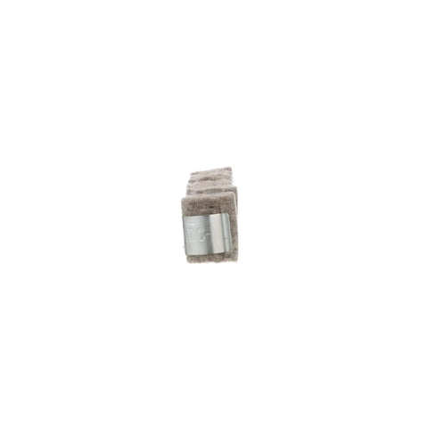Side view of Lube-Matic Pre-Treated Lube Pad for Welding Wire Feeding, black finish, smooth wire feed on rusty, poor cast, long liners, pack of six.