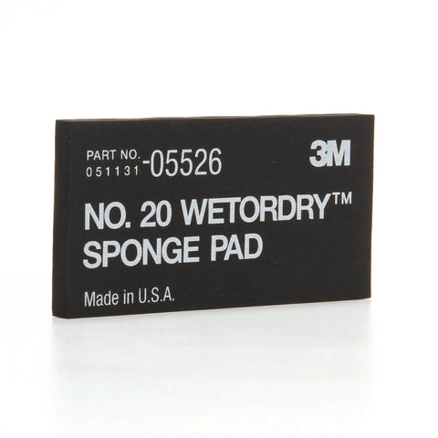 Front view of Wetordry Sponge Pad Dual Sided For Wet And Dry Sanding Automotive, showing part number and branding.
