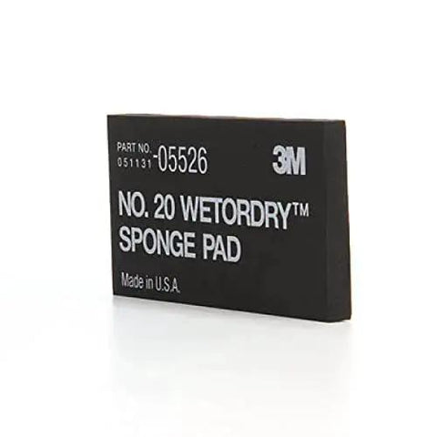 Close-up of Wetordry Sponge Pad Dual Sided For Wet And Dry Sanding Automotive with text and logo, angled front view