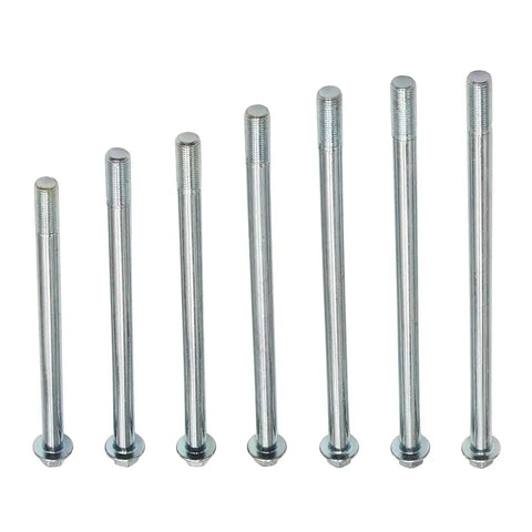 Various sizes of axle bolts including 12mm Wheel Axle Bolt 210mm Length for Dirt Bikes ATVs Swing Arm Front And Rear Axles 12mm Diameter With Lock Nut