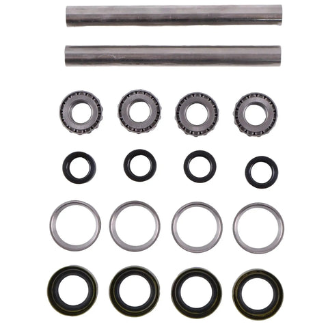 2X Front Wheel Bearing And Axle Rebuild Kit For Scag 43583, 482621, 482622, 43584 Featuring Hard 304 Stainless Steel Axle Sleeves