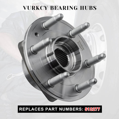 Six Lug Wheel Bearing Hub Assembly Front And Rear Fitment Replaces 513277 For Buick Enclave Chevy Traverse GMC Acadia Saturn Outlook ABS Encoder 6 Bolt 1Pcs