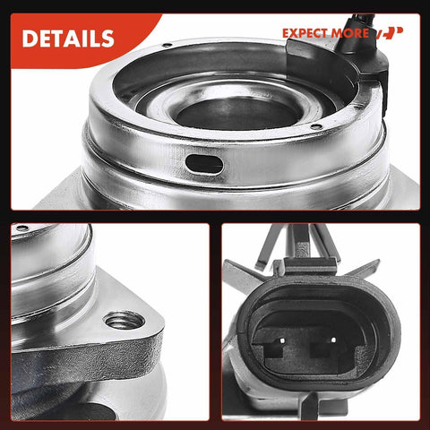 Close-up of Front Wheel Bearing And Hub Assembly Set With ABS And Five Lug Direct Fit For Chevrolet Malibu 2004 2012 HHR SS