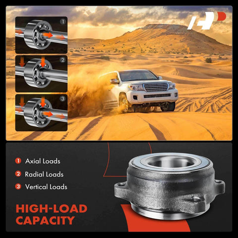2x Rear Wheel Bearing And Hub Assembly For Mercedes Benz E Class CLS S Class 2003 2020 showing high-load capacity