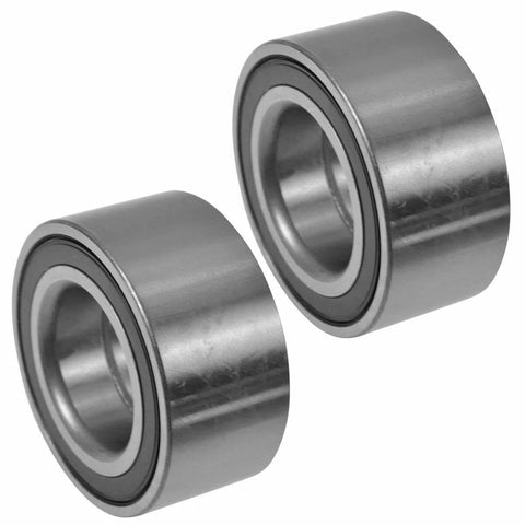Two Piece Front And Rear Wheel Bearing Set For Mercedes C Class CLK Class SLK Class And Chrysler Crossfire 2000 To 2012 With 1 8L To 5 5L Gas Engines OE Style BHA54521 1ASHS00801 showing two metal bearings