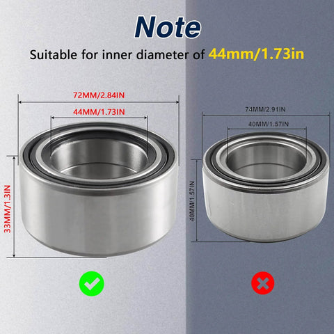 44mm replacement wheel bearing for Upgraded Front/Rear Wheel Bearing Install and Removal Press Tool Kit Compatible with Polaris Sportsman