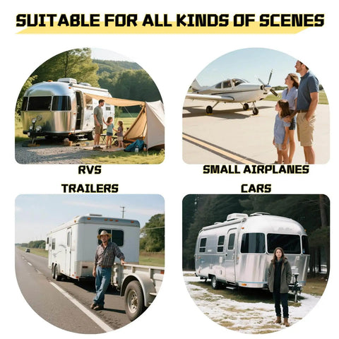 Heavy Duty Wheel Chocks With Gloves And Storage Bag For RVs Trailers Trucks Cars Campers And Aircraft, 8mm Teeth, Non Slip Base