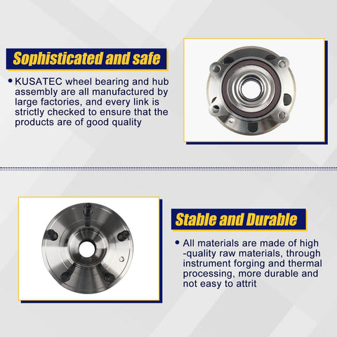 Front And Rear Wheel Hub And Bearing Assembly 5 Lugs With ABS For Ford Edge 2011 2014 Flex 2009 2018 Taurus 2010 2019 Lincoln MKS 2009 2016 MKT 2010 2019 MKX 2011 2015 product image