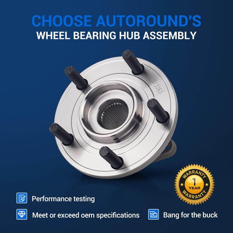 Front Wheel Hub And Bearing Assembly With ABS Encoder For Chrysler 200 2011 2014 Sebring Cirrus 2007 2010 Dodge Avenger 5 Lug