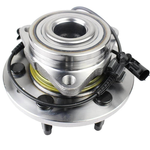 515096 Front Wheel Hub Bearing Assembly for Chevy Tahoe Silverado Suburban, 6 Lug with ABS, close-up view