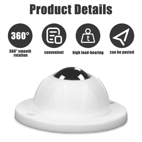 Four Pack Mini Caster Wheels With Self Adhesive Base For Popular Cutting Machines 360 Degree Rotation Ball Bearings Universal Sticky Pulley Wheels For Easy Mobility And Surface Protection
