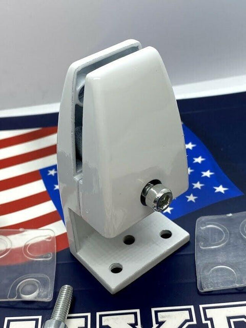 White Acrylic/Glass Cough Sneeze Guards Shields Mounting Bracket Hardware Holder - VXB Ball Bearings