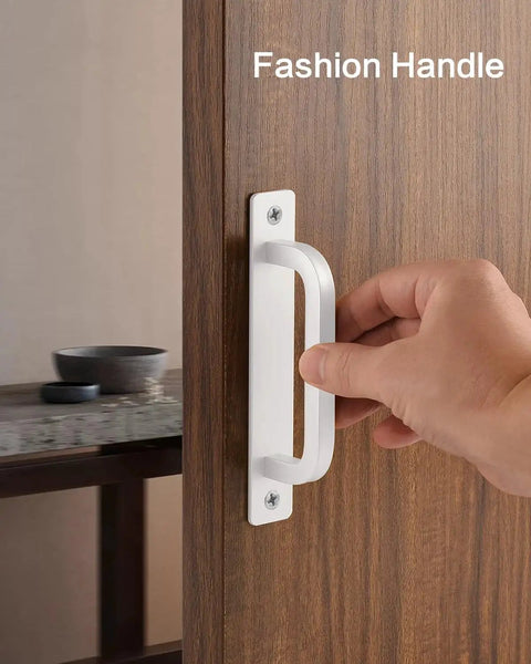 5 Pack 6 Inch White Aluminum Cabinet Handles No Drill Self Adhesive With Base Plate for Wardrobe Door Installation