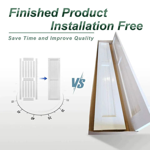 White Bi-Fold Barn Door 56 x 84 Inches With Double Folding Sliding Panels, Solid MDF, Waterproof PVC Surface, No Assembly