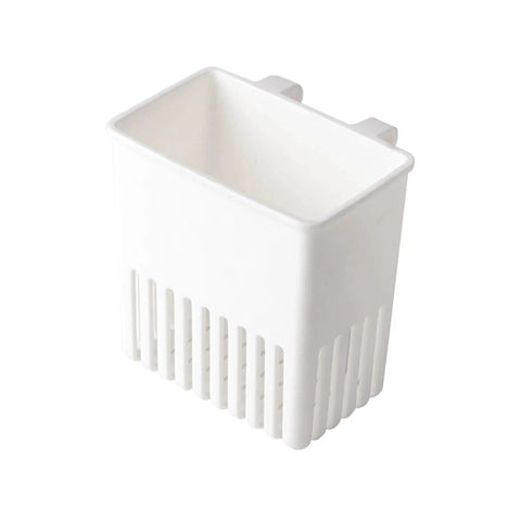 White Cutlery Drying Rack - Utensil Drainer - Cutlery Drainer for Sink with slots for air-drying cutlery and utensils.