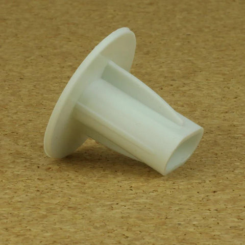 Skywalker dual feed-through cable bushing, white plastic, single unit.