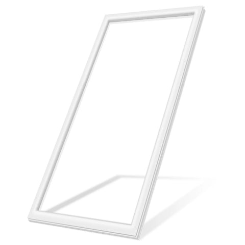 White freezer door gasket frame, 67.1x33 in, replacement seal for Frigidaire/Kenmore/Crosley upright freezers.