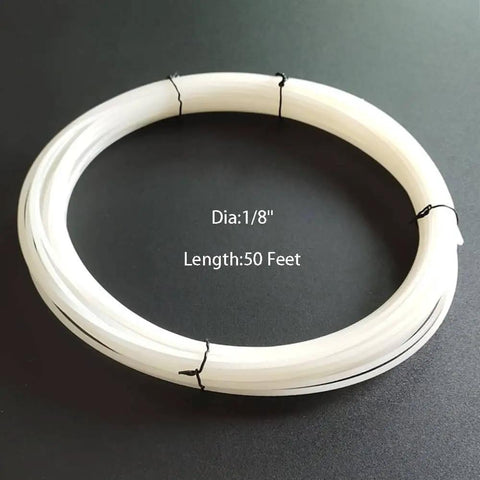 Coiled HDPE White Plastic Welding Rod 50 Feet 0.125 Inch Diameter for DIY Car Bumper Repair Water Tanks Canoes Plastic Bins