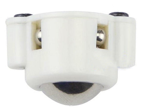 White Plastic Caster 22mm universal ball 3PI Caster - VXB Ball Bearings