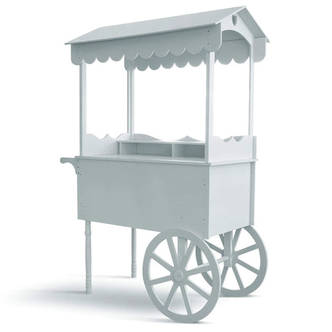 Candy Cart On Wheels For Parties With 40 Balloons Included PVC Dessert Cart For Weddings Baby Showers And Vendor Events Durable PVC Party Display Stand