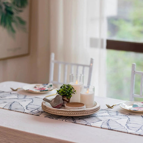 Round White Beaded Wood Lazy Susan Turntable For Kitchen Counter And Tabletop Decor 12 Inch Spinning Tray For Spices Condiments