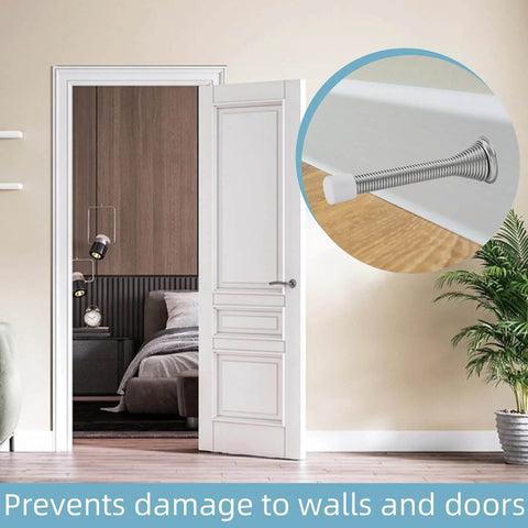 25 Pack Door Stop Tips Caps 0.39 Inch White Rubber Universal Replacement Bumpers for door stops on baseboard in room
