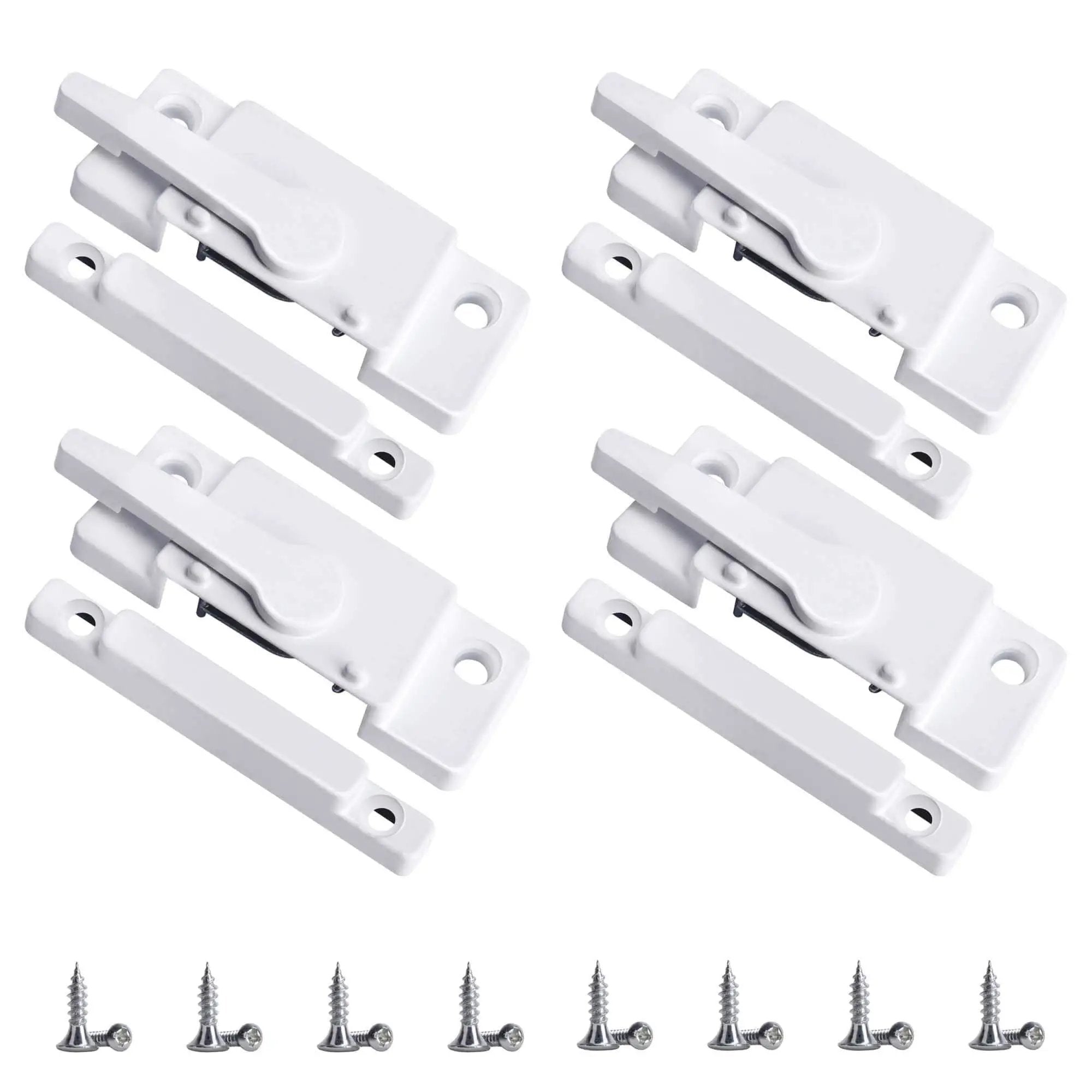 Maintain home security with a 4 pack of white sash loc...