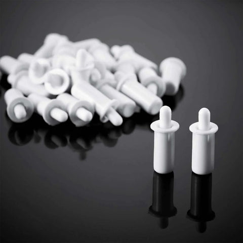 40 Pieces Shutter Repair Pins, Plantation Shutter Fasteners Spring Loaded Replacement Repair Pins for Windows, Cabinet, Movable Blade, Blind Slats, White(0.8 x 0.2 x 0.1 Inch)