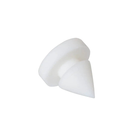 25 Pack Rubber Door Silencers, Half Inch Diameter, Anti Collision Cushions For Metal Doors And Frames, Odorless Silicone, White