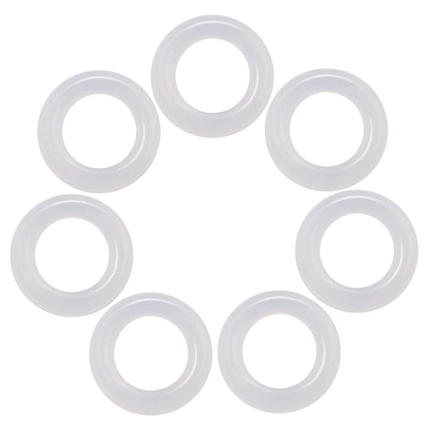 Clear Rubber O Ring Keyboard Dampers for Cherry MX Mechanical Keyboards 120 Pcs Noise Reduction Switch Dampeners, white silicone