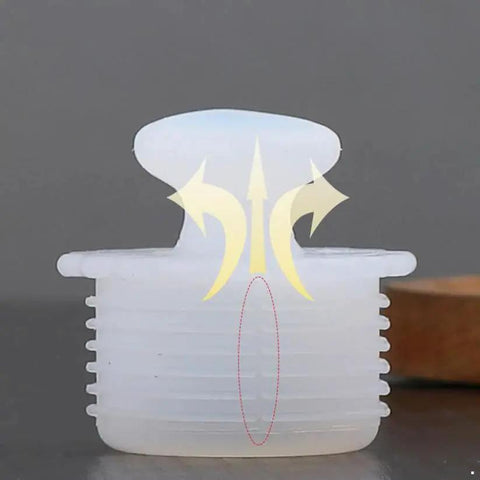 White Silicone Spiral Screw Thermal Sealed Stopper For Home Vacuum Flasks And Water Bottles Durable Reusable Bottle Plug