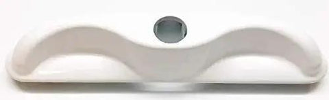 Front view of Sliding Patio Door Handle Set, White, 2-Piece Inside Replacement for Thick Doors with Locking Function and Dual Thumb Latches