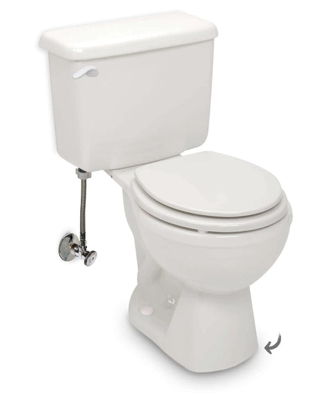 White toilet with Keeney Toilet Leveling Shims 8 Pack Universal Stackable Shims for Furniture Cabinets and Tables