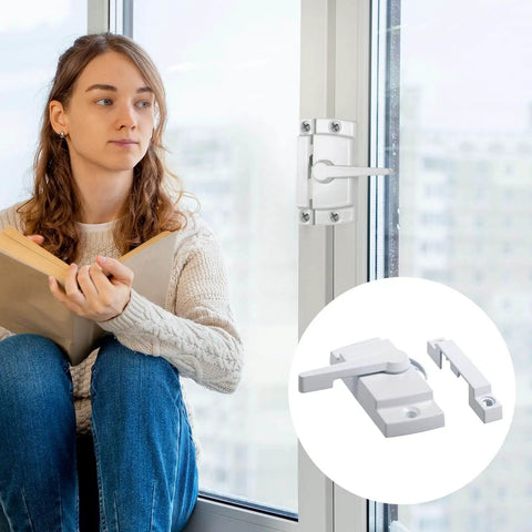 Two-pack cam-action sash locks deliver reliable window security with quick install screws for fast setup on sliding windows.